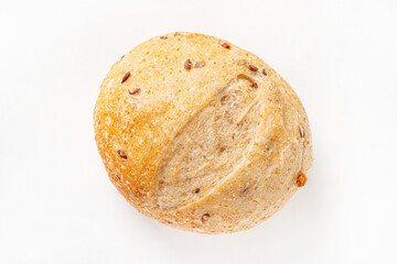 fresh bread on the white background