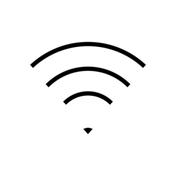 wifi vector icon isolated on white background