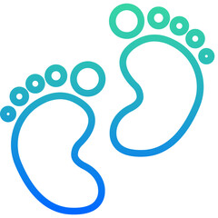 Obraz premium baby footprint icon