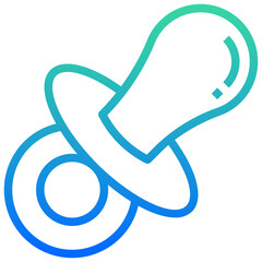  baby pacifier icon