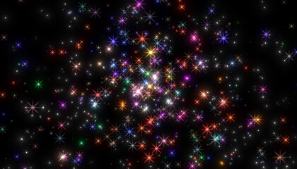 Obraz premium Abstract background of colored sparklers