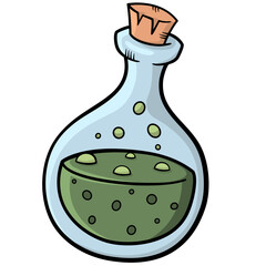  The rot potion bottle cartoon style