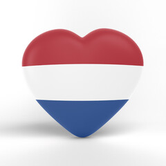 Netherlands Heart Flag