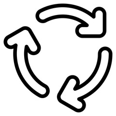 recycle outline icon