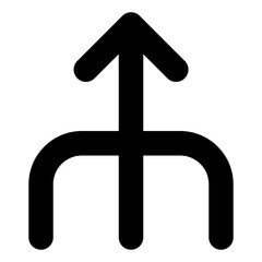 Fototapeta premium combine glyph icon