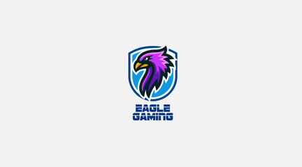 Premium Eagle gaming vector logo template design