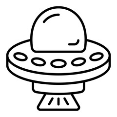 Ufo Line Icon