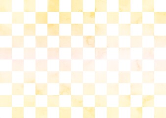 水彩風　市松模様背景