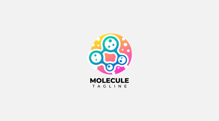 Molecule Symbol Icon Logo design vector illustration