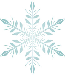 Naklejka premium Snowflake Crystal in Winter