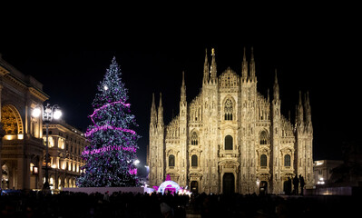 Albero di Natale in Duomo  a Milano 2022