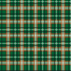 Seamless pattern of scottish tartan plaid, check fabric texture. Flat backdrop of striped textile print.