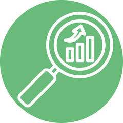 Search Chart Vector Icon
