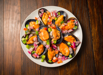 Mejillones a la vinagreta