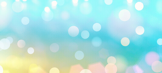 Blue, holiday bokeh background - Panorama, widescreen*