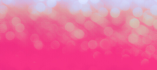 Pink holiday bokeh background - Panorama, widescreen