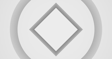 Render with a light white surface of circles and rhombuses