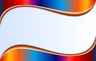 full color gradation flow wave background. Background for presentation, brochure, booklet, poster. Vector illustration 