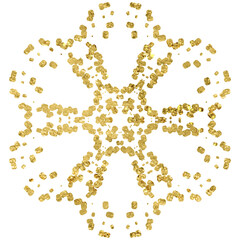 Gold Glitter Mandala