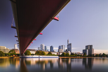 Frankfurt am Main skyline on morning