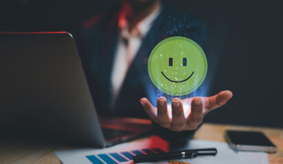 SatisfactionExcellent ServiceCustomer QualitySmileEnjoyHappinessBest SuggestionProductionHelpCustomer ConceptMarketingConsumer BusinessExcellent Experience