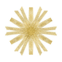 Gold Glitter Mandala