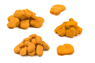 Nuggets isolated on a white background.