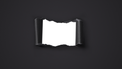 Ripped paper hole with copy space