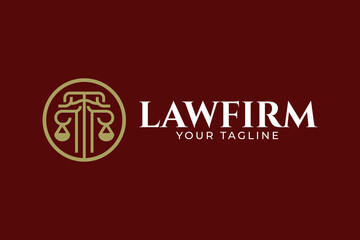 attorney at law logo template, law firm logo, law logo