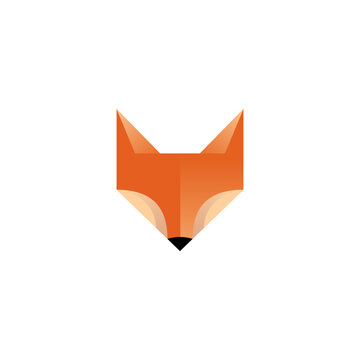 Fox Logo. Simple Fox Vector Illustration. Fox Head