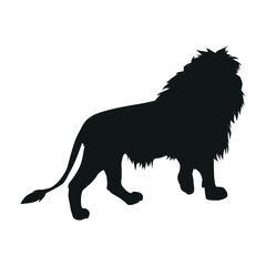 Silhouette Lion Flat