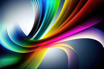 Modern colorful abstract wallpaper background illustration (Generative AI)