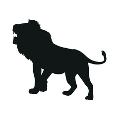 Silhouette Lion Flat