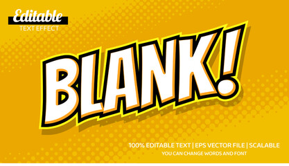 comic blank editable text effect © Asta Desain