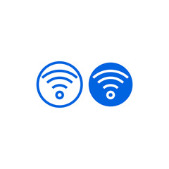 Wifi sign set icon.