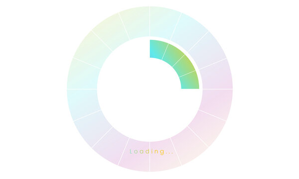 30 percent loading user interface, A Futuristic loading icon, colorful loading tap menu UI, use for Download progress, web design template, interface uploading design.