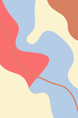 Book cover abstract illustration. Wavy lines. Background design. Minimalistic cover idea