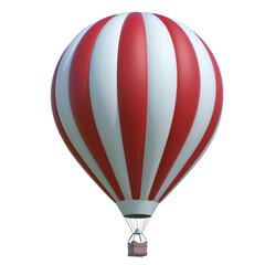 Hot air balloon 3d illustration