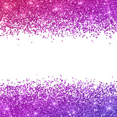 Glitter background with pink purple color effect isolated PNG