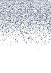 Silver scattered sparkling glitter