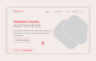Web Landing page template design