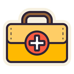 medical aid kit sticker