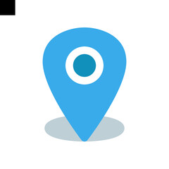 Location, pin, pointer icon vector design