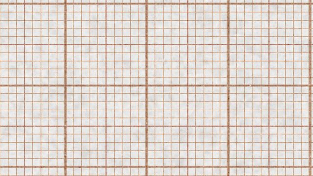 Orange Seamless Millimeter Paper Background Seamless Loop. Tiling Graph Grid Texture. Empty Lined Pattern.