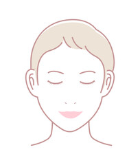Woman face vector illustration