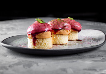 Terrine of foie gras on plate