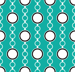 Fototapeta na wymiar Seamless abstract geometric chain pattern. Vector Illustration