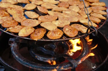mountain  grilled cheese on christmass markets