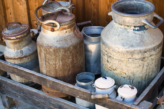 milk bottles especially, garden, country life, estate