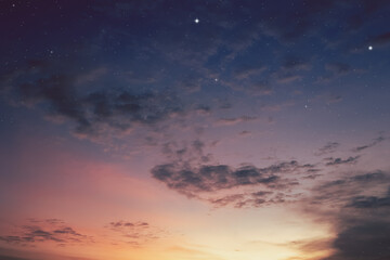 Fototapeta na wymiar fantasy colorful night sky